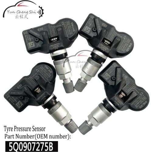 Set of 4 Tire Pressure Sensor 5Q0907275B 5Q0907275 Tire Pressure Monitoring System For Audi Skoda A3 A7 A6