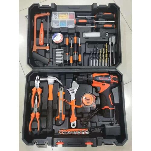 A set of household tools (jys007-6). электрошуруповерт (battery)