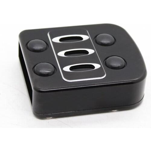 Motorcycle CNC Edge Cut Small Brake Pedal Pad Cover Footpegs For Harley Street 500 750 XG500 XG750 FXST Softail FXD Dyna