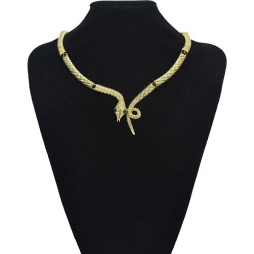 New Fashionable Hip Hop Metal Adjustable Snake Necklace High-Cold Temperament Wild Clavicle Chain For Girls Party Jewelry