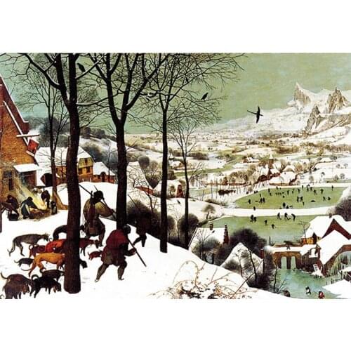 Adult Puzzle 2000 Pieces Dutch Famous Painting Snow Hunter Large Oil Painting Creative Relaxation Gift Fancy Toy for Children