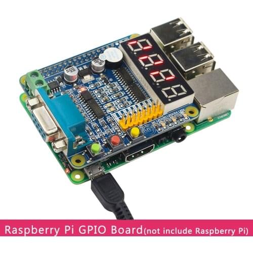 Raspberry Pi GPIO-232 Expansion Board LED Nixie Tube 485 232 UART Keys Multifunction GPIO Extension Board for Raspberry Pi 4 3B