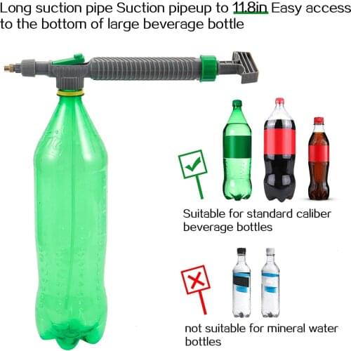 Household High Pressure Air Pump Manual Sprayer Plastic Garden Trolley Adjustable Nozzle Watering Spray Sprayer Head with Joint