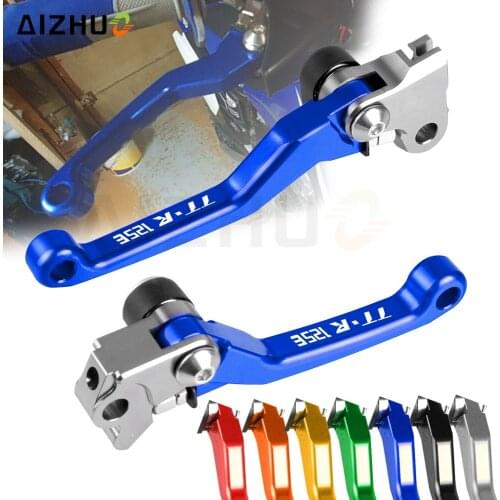 TTR 125 CNC Motocross Billet Foldable Pivot Clutch Brake Lever Dirt Bike FOR YAMAHA TTR125 LW E 1998-2003 2002 2001 2000 TTR125E