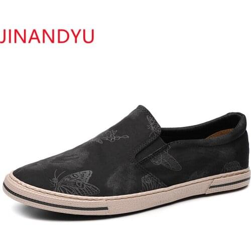 Spring Autumn Fashion Men Canvas Shoes Espadrilles Men Casual Slip on Breathable Loafers Men Flats vulcanize shoes Zapato Hombre
