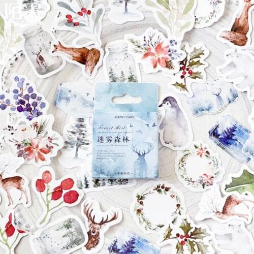 Fog of the Forest Wall Sticker Toilet Furniture Switch Panel Floor Window Stickers Refrigerator Wall Wallpapers for Kids Rooms