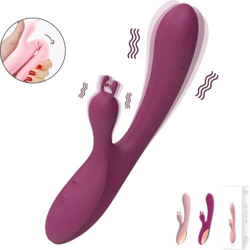Rabbit Vibrator Adult Sex Toys for Women 10 Speed Double Motors Silicone Waterproof G Spot Dildo Vibrators Clitoris Stimulator