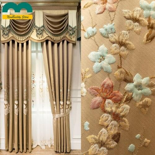New Chinese Style High-precision Jacquard Curtain Cloth Living Room Bedroom Shading Modern Minimalist Floor Curtain