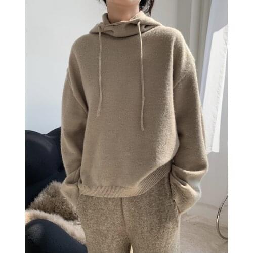 Woman cashmere warm sweatshort