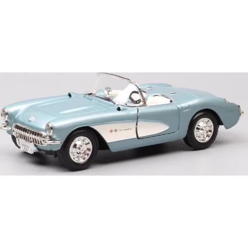 1:24 Scale Road signature vintage 1957 Chevrolet Corvette Chevy Vette Sting Ray Diecasts & Vehicles model toy Hobbies metal boys