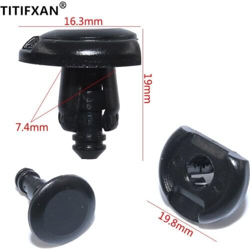 20PCS 50PCS Car notch corner cutout Little side fender lining plastic fastener clip for Toyota Honda Acura