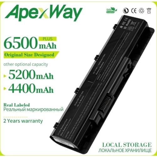 Apexway laptop battery A32-N55 07G016 HY1875 for ASUS N45 N45E N45S N45F N55 N55E N55S N55SF N75 N75E N75S N75SF battery