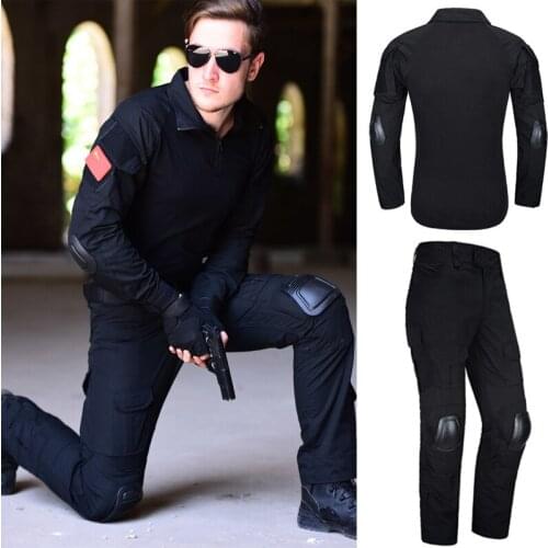 US Army Sniper Combat Uniform Tactical Hunting Airsoft Ghillie Suit Shirt + Pants + Knee Elbow Pads Camouflage Frog Suits