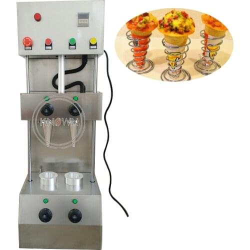Automatic two head pizza cone making machine pizza cone maker for sale support cone customize