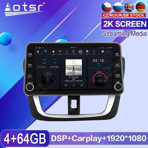 11.8" MAX-PAD Android 9.0 Car Multimedia player For Toyota Vios 2014 2015 2016 2017 Car GPS Navi BT Head unit Auto Radio Stereo