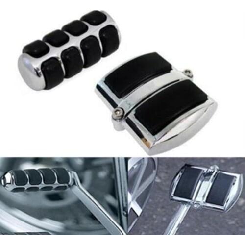 Chrome Gear Shift Rear Brake Pedal Cover for Yamaha V-Star XVS 650 950 1100 1300 Motorcycle