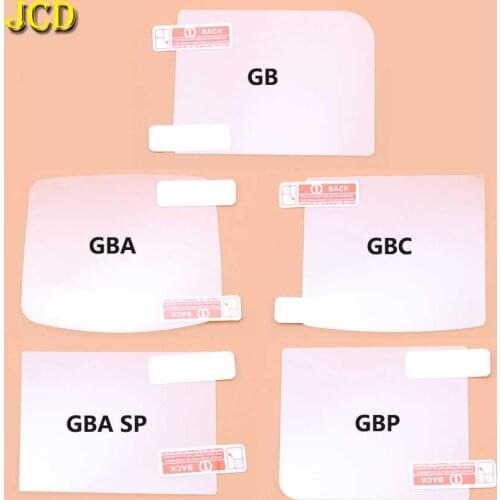 JCD 10PCS/Lot LCD Screen Protector Protective Film For Gameboy Color For GBA GBA SP GBC GB GBP For GBM Console