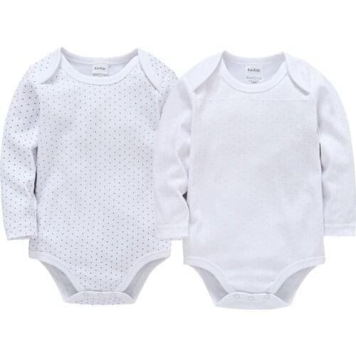 Polka Dot Newborn Baby Boy Girl Clothes Set 100% Soft Cotton Long Sleeve 0-3 months Onesie Bodysuit Toddlers Infant Outfits