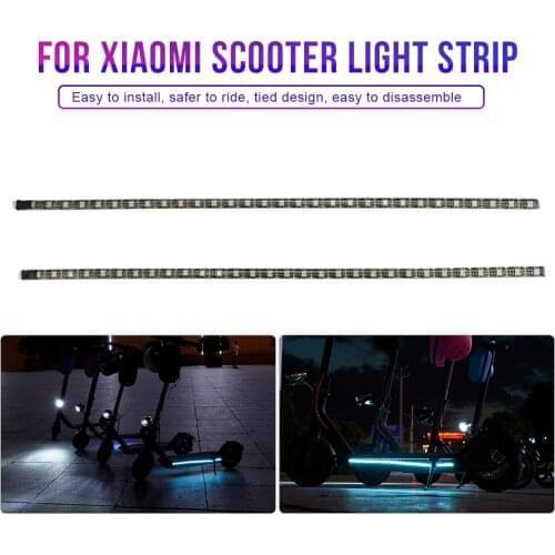 Beautiful LED Strip Light Flashlight RGB Bar Lamp For Xiaomi M365 Electric Scooter For Ninebot Skateboard Long Light Flash Model