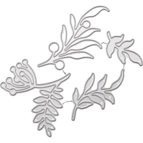 Leaf Metal Cutting Dies Stencil DIY Scrapbooking Album Stamp Paper Card Embossing Craft Decor