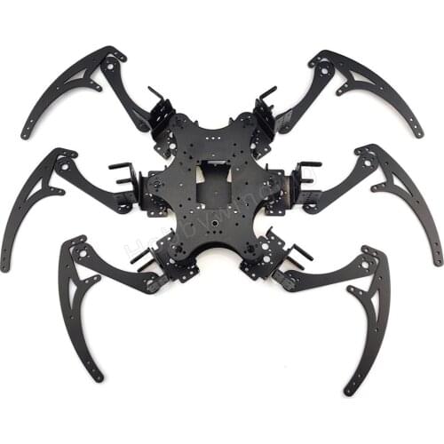 Classic Hexapod Spider Robot Bracket set 18DOF Six-Legged Aluminium Alloy Bracket kit- No Servos set