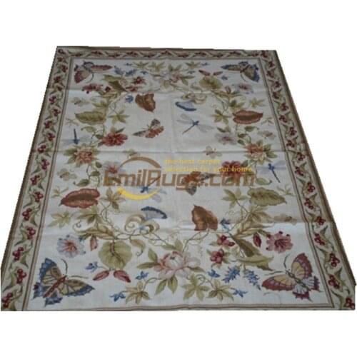 Floral rug aubusson needlepoint carpet handmade carpet chinese wool carpets egypt carpet