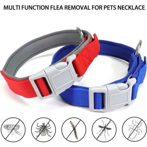 Flea And Tick Collar For Dogs Cats 2-in-1 Adjustable Dog Collar Anti-mosquito and insect repellent Pet collars
