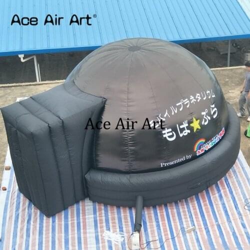 Portable 360 degree inflatable planetarium dome tent,air projection/cinema ringed dome,astronomical tent for sale