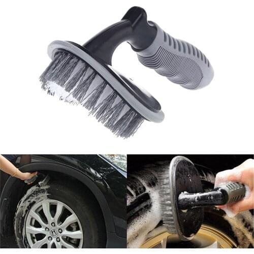 Car Tyre Cleaning Brush T-Type Multi-Functional Wheel Hub Brush Car Washing Tool
