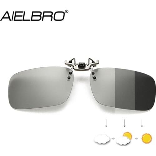 Men Clip on Glasses Photochromic Glasses Polarized Fishing Sunglasses Women Night Driving Glasses Sport Clip on Sunglasses