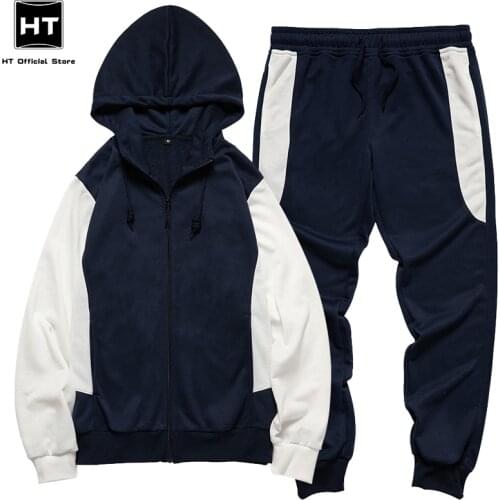 New Mens Set Spring Autumn Man Sportswear 2 Piece Sets Sports Suit 2021 Fashion Jacket+Pant Sweatsuit Male Tracksuit