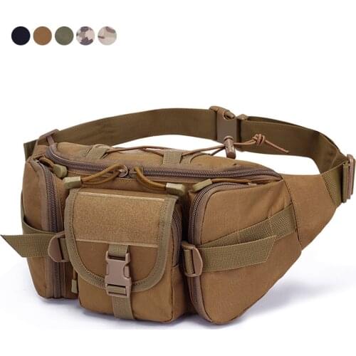 Tactical Waist Bag Fanny Pack Large Capacity Outdoor Hiking Travel Military Waist Bag Hunting Belt Pouch wiht Adjustable