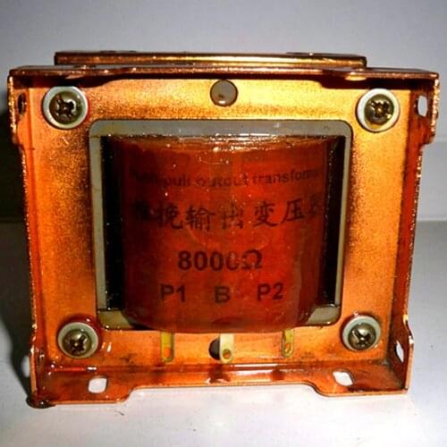 Amplifier 8K push-pull output transformer, primary impedance: PP8K, secondary impedance: 0-4 Euro-8