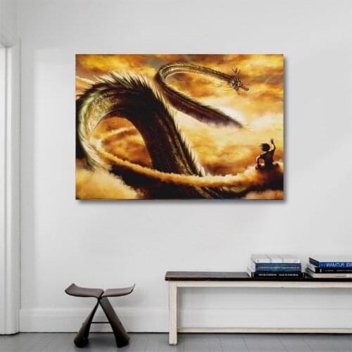 Japanese Anime Canvas Painting One Piece Dragon Ball Posters and Prints Print Mural Picture Childrens Room Home Wall Decoration