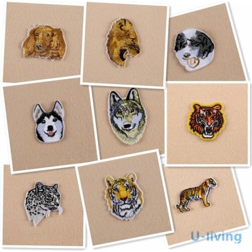 1pcs Animal Patch for Clothing Iron on Embroidered Sew Applique Cute Patch Fabric Badge Garment DIY Apparel Accessories WMJP-88