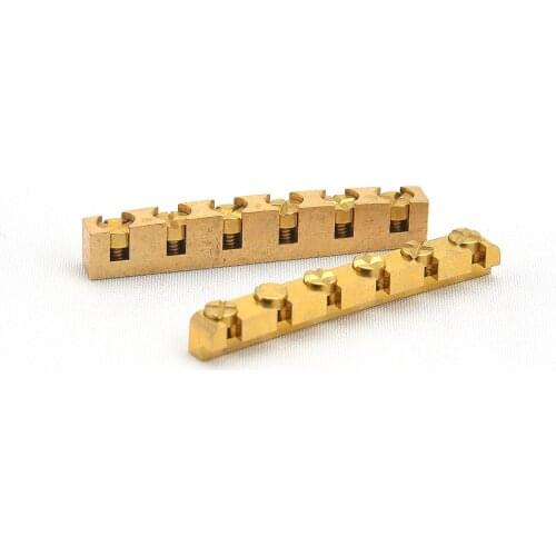 1 Piece Electric Guitar Brass Height Adjustable Nut for ST LP 42.2MM/43MM JP(Origin)