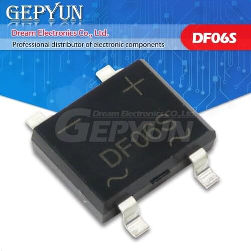 10PCS DF06S SMD 4 feet DF06S SOP-4 DF06 rectifier bridge rectifier original authentic