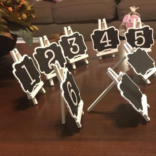 10pcs Mini Chalkboards Place Card for Wedding Birthday Party labels Table Numbers bridal shower Food Sign Tag Plant Marker Decor