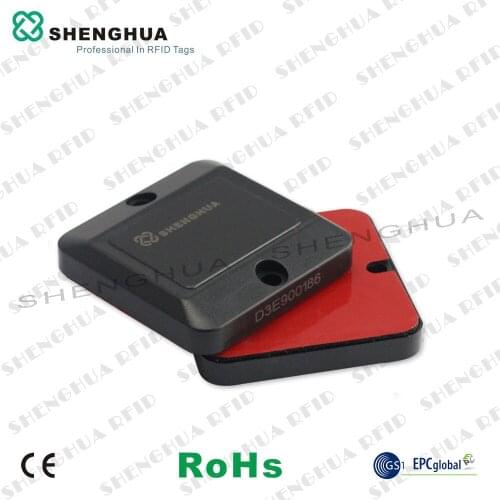 10pcs/pack Long Middle Range Package Selling Passive UHF RFID Sticker Black Anti-Metal Tag for Cable and Material Identification