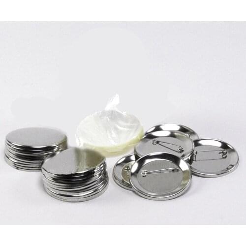 500Pcs Metal Blank Badge Pin Button Parts Supplies for Clothes Badge Button Maker Metal DIY Crafts Materials