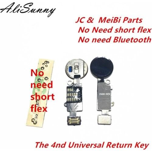AliSunny 5pcs 4nd Universal Home Button Flex Cable for iPhone 7 8 Plus Menu Keypad Return On Off Fuction Solution