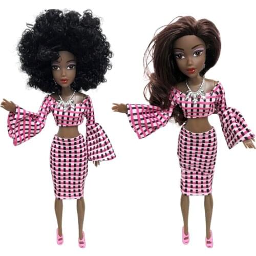 Black African Doll Multi-joint Simulation Baby Toy Joints Body Dolls African Black Girl Doll Model For Children Gift