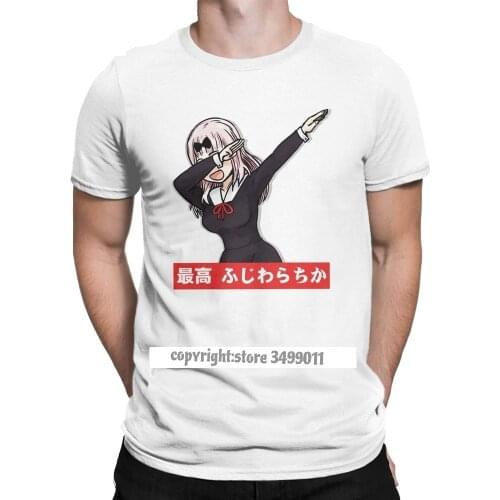Chika Fujiwara Dabbing Men Tshirt Anime Kaguya-sama Love Is War Awesome Tees Crewneck Tee Shirts Cotton Tops