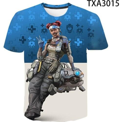 3D T-Shirt Apex Legends 3D Printed T Shirt Men Women Children Summer Short Sleeve Tops Tees Boy Girl Kids Tops Cool Tees