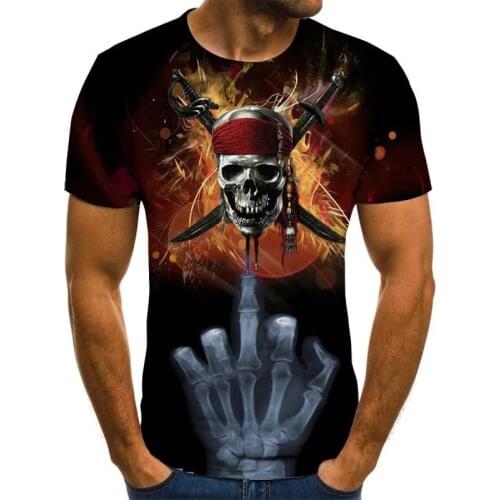 2020 new printed T-shirt game skull 3d T-shirt summer fashion short-sleeved T-shirt tops men/women short-sleeved tops