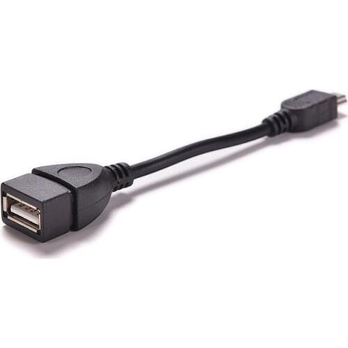 Hot 10cm Black 5pin Mini USB Male To USB 2.0 Type A Female OTG Host Adapter Cable OTG Cable For Cellphone Tablet MP3 MP4 Camera