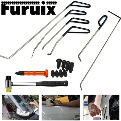 Rod Hook Tool Paintless Dent Repair Car Dent Repair Kit Hail Hammer Dent Removal Kit for Automotive Dent Repair