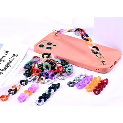 50pcs/Lot Fashion Acrylic DIY Beads For Phone Case Bag Chain Making Accessories Jewelry Chain Sunglasses Mask Lanyard Holder