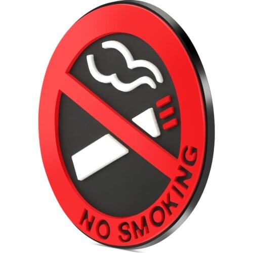 No smoking Warning Logo Stickers Car Stickers for ssangyong kyron Daewoo Geo for lsuzu for Lexus For Fiat 500 punto