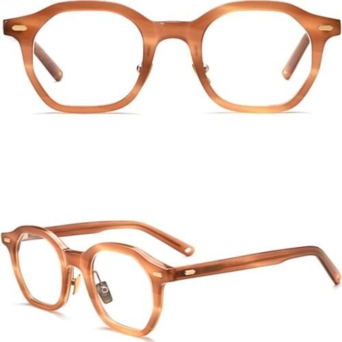 Belight Optiacl Italy Acetate Square Shape Glasses Frame Men Women Prescription Eyeglasses Retro Optical Frame Eyewear 1102